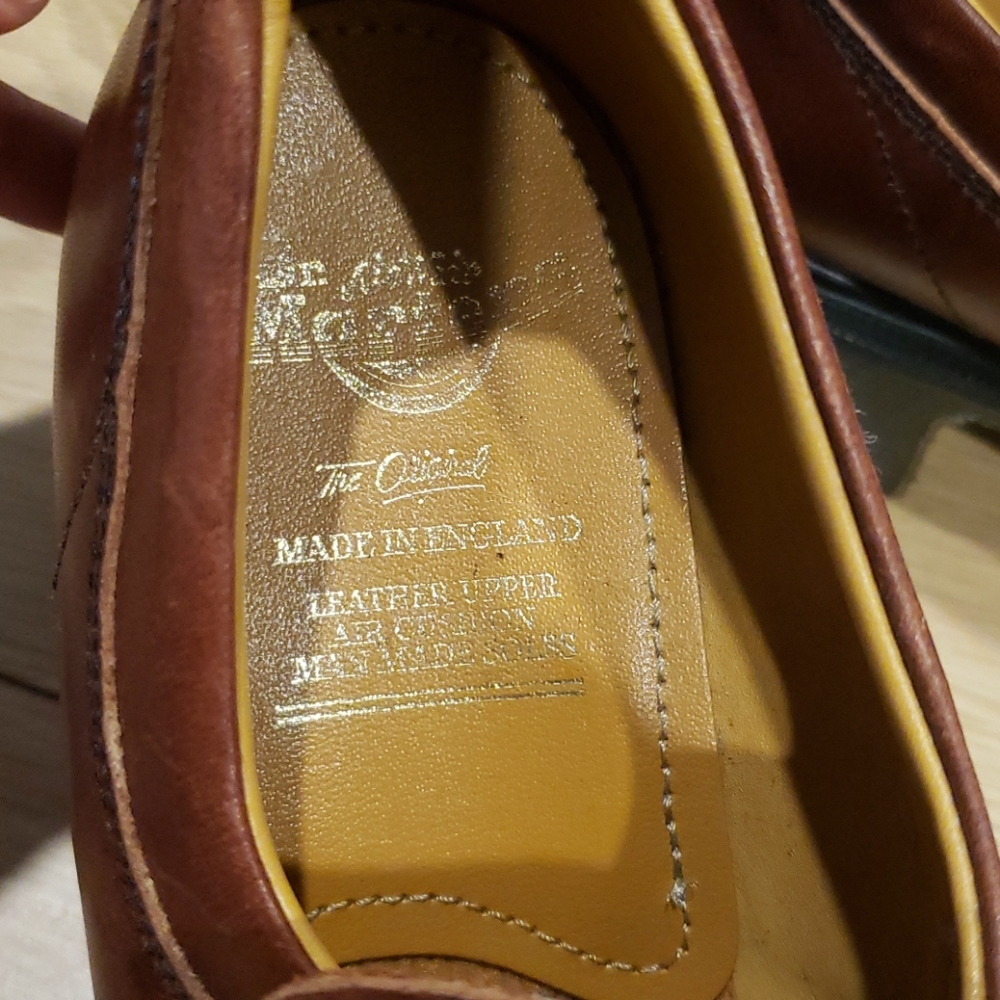 Vtg 90s 8462 loafers chunky sole reddish brown 7 - Picture 10 of 11